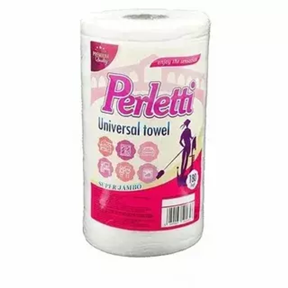 PERLETTI сухие полотенца унмиверсальные 180 листов * 12