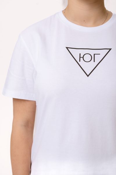 Белая принт "Бокал"