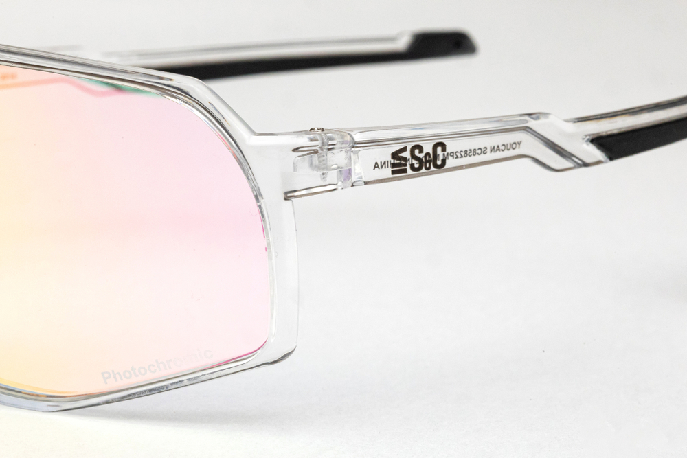 Очки S&C YOUCAN Photochromic Pink mirror, Shinny crystal