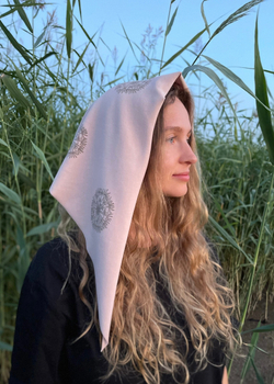 Платок Пудровый закат