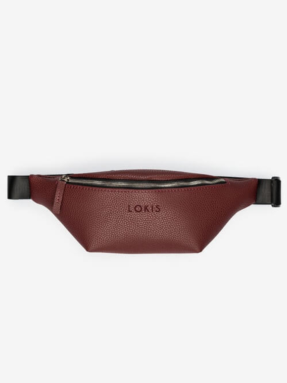 сумка поясная бордо эко