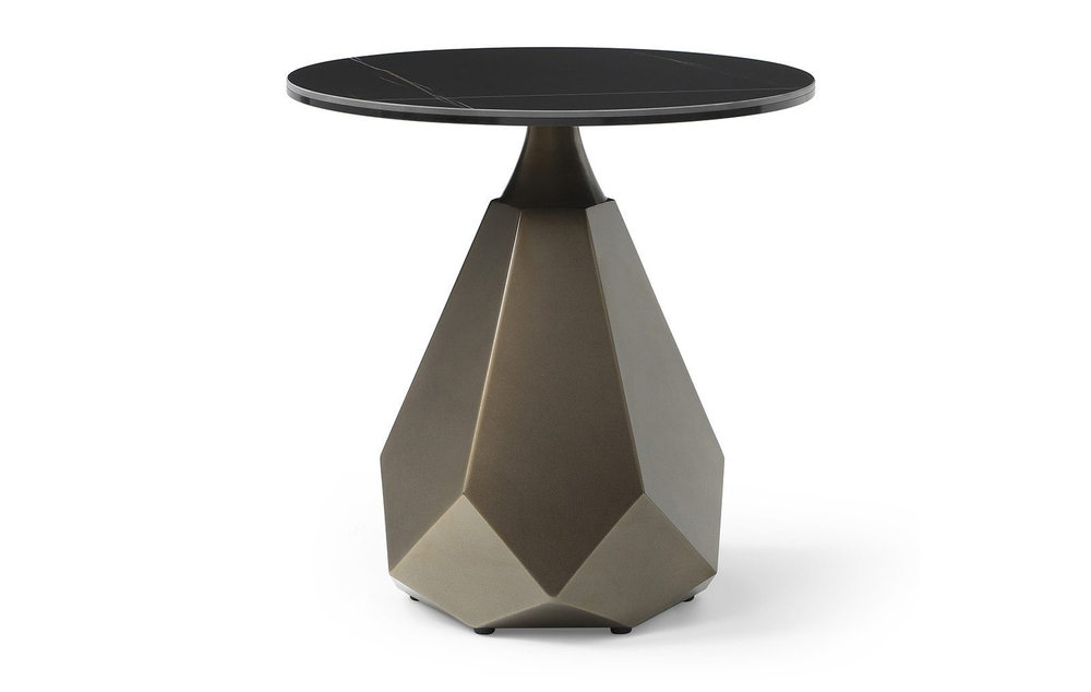 Стол журнальный ET9509CI (D50) черная керамика