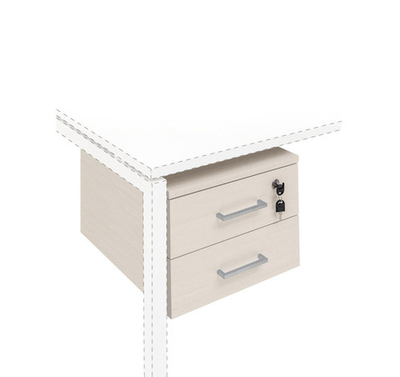 TOUR M тумба подвесная 2 ящика ДУБ СВЕТЛЫЙ