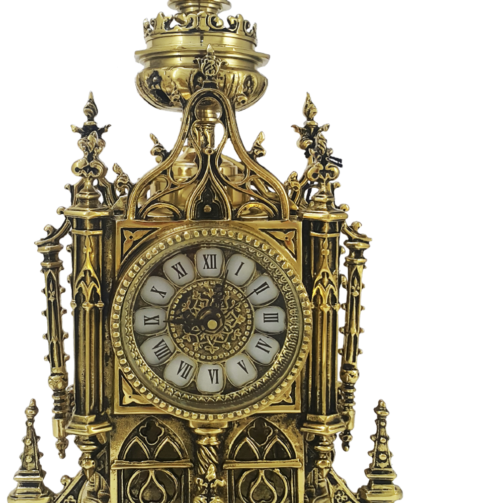 Bello De Bronze Часы "Нотр Дам" каминные бронзовые