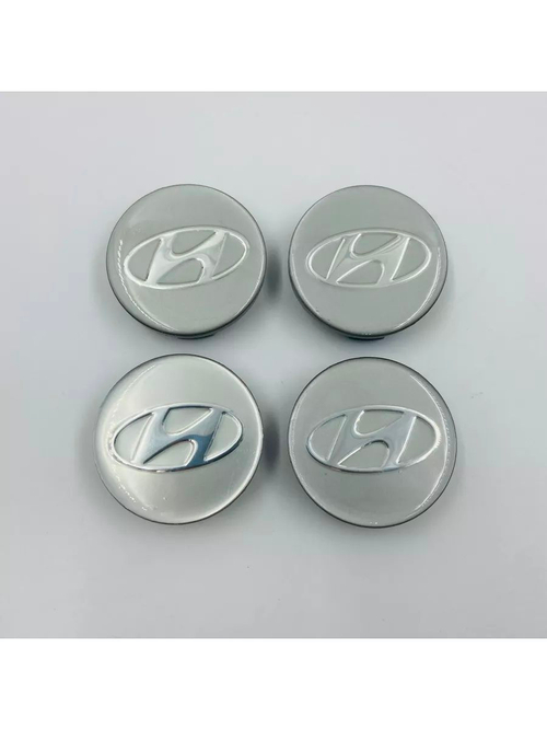Колпачки на литые диски с эмблемой Hyundai 59 мм 4 шт