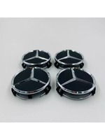 Колпачки на литые диски с эмблемой Mercedes 75 мм 4 шт