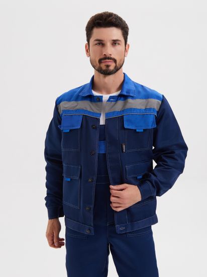 Костюм "Нова" полукомбинезон (т.синий/василек)