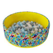 Сухой бассейн Romana «Самолётики», 150 шариков (Серый микс)