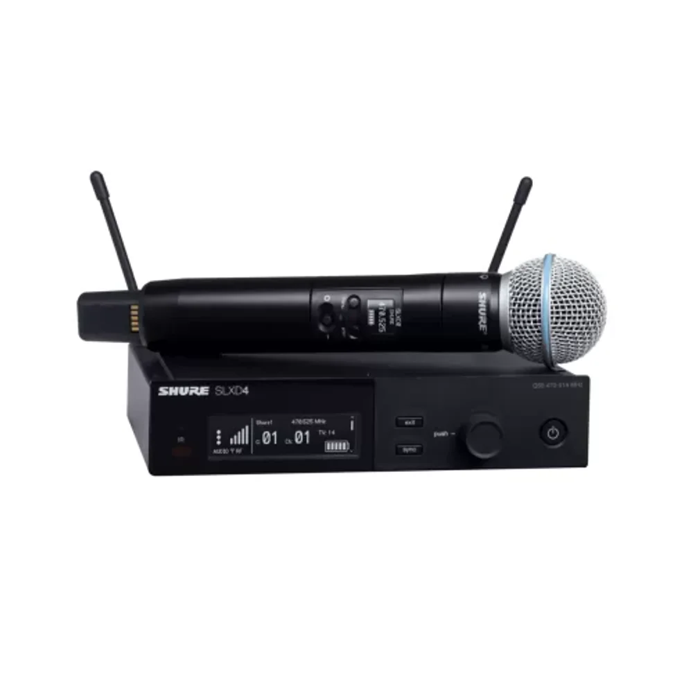 Shure SLXD24/B58 — цифровая радиосистема с ручным передатчиком Beta58A
