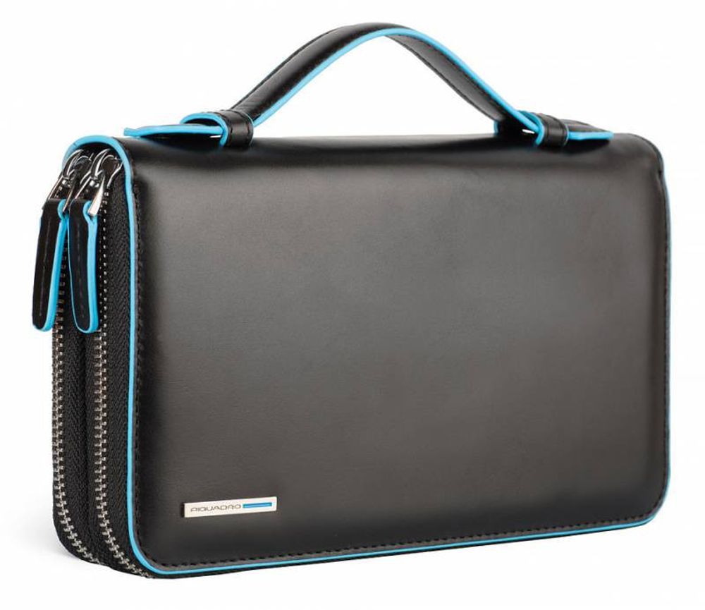 Мультипортмоне Piquadro Blue Square черный кожа (AS467B2/N)