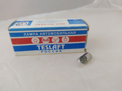 Лампа в щиток приборов и габаритов TESLAFT-143032 T4W 12V BA9s "Стандарт" 1 штука