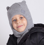 Шапка-шлем для мальчика, цвет серый, р. 42/ 7390932 HOH LOON