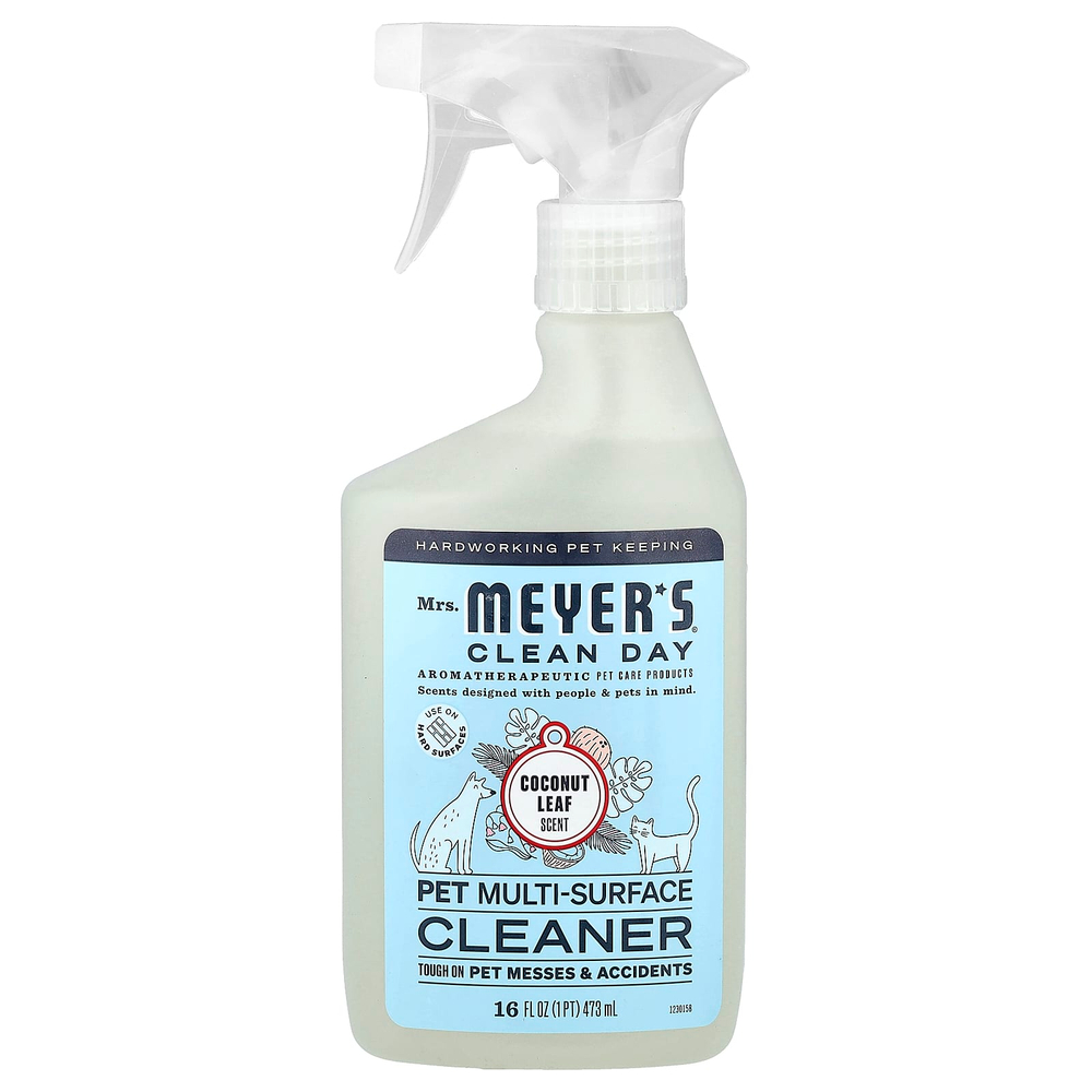 Mrs. Meyers Clean Day, Pet Multi-Surface Cleaner, листья кокоса, 473 мл (16 жидк. Унций)