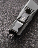 Автоматический складной нож SteelBro Mini Troodon Black Tanto 240-1T (черный-черный) фронталка/выкидуха