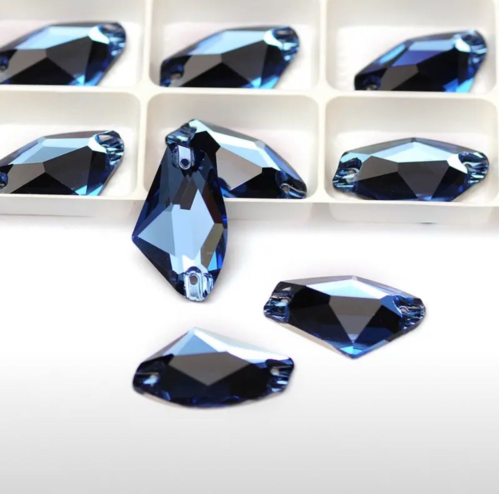 Стразы CR Sapphire SS16 синие холодной фиксации
