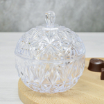 Сахарница 0,35л с крышкой "Шарм" (прозрачный)