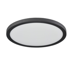7788/24L MITRA LED SN 537 Светильник пластик/белый/черный LED 24Вт 3000/4000/6500К D300 IP44 CCT/датчик движения NEBULA BLACK