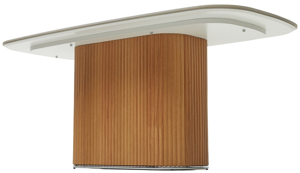 Стол TAMPA 180 цвет БЕЛЫЙ МРАМОР M326, керамика / Каркас OAK, ®DISAUR
