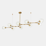 SLE154823-09 Светильник подвесной Золотистый/Прозрачный E27 9*40W RAMETTO