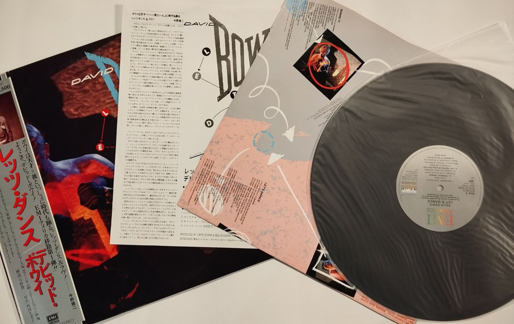 Винтажная виниловая пластинка LP David Bowie Lets Dance (Japan 1983) (Obi)