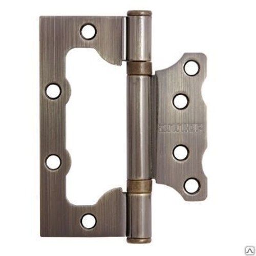 Петля  БЕЗ ВРЕЗКИ  АЛЛЮР  накл. 2BB АВ  бронза (цена за 2шт) 100*75  2 подш. КОРОБКА /7652