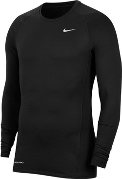 Компрессионка Nike Pro Warm Long Sleeve Top - black/white - купить по  выгодной цене | Теннисный магазин tennis-store.ru