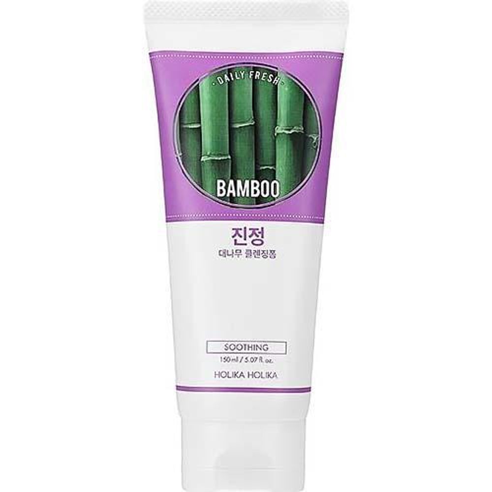 Holika Holika Daily Fresh Bamboo Cleansing Foam пенка с бамбуком, витаминная