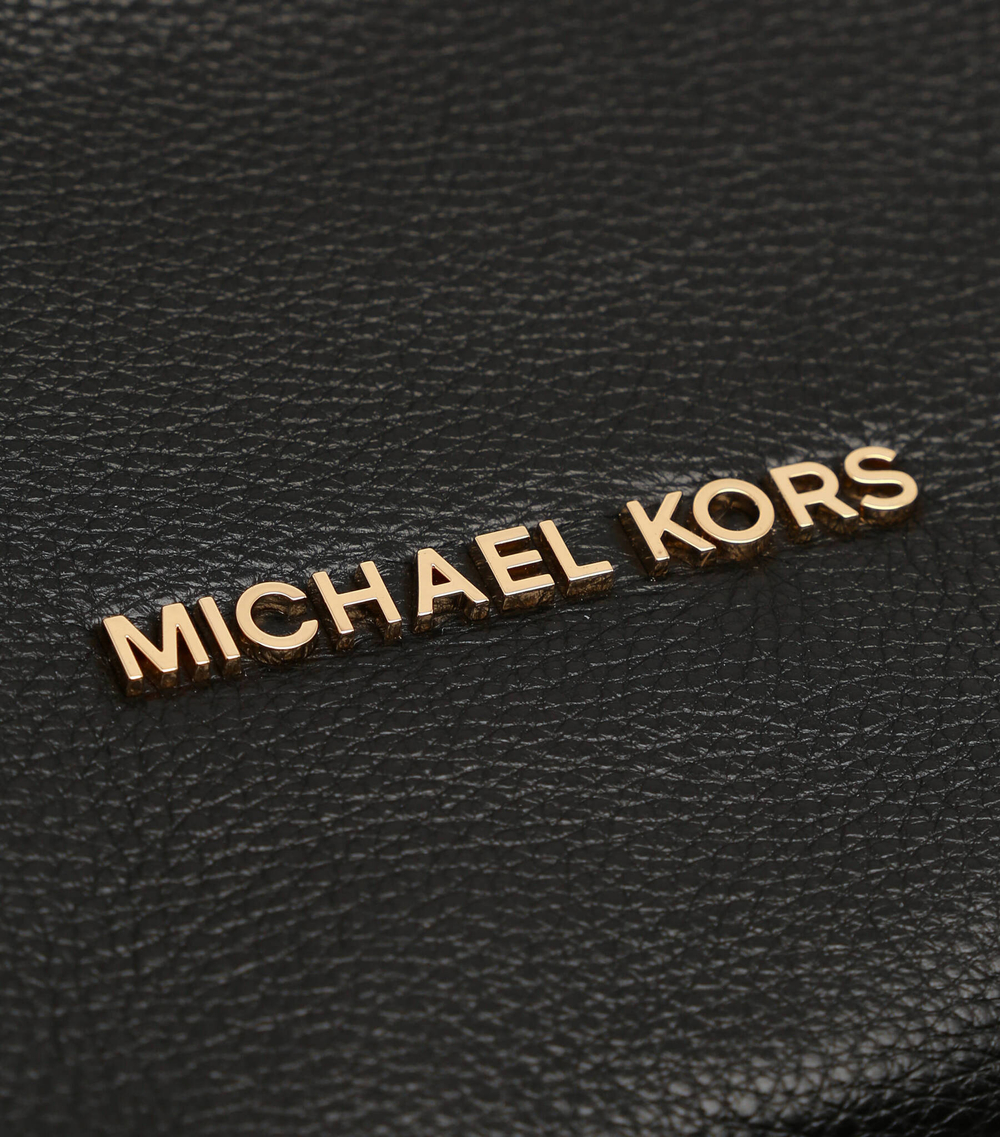 Кожаная сумка хобо lilie Michael Kors - черный(30T9G0LE3L)