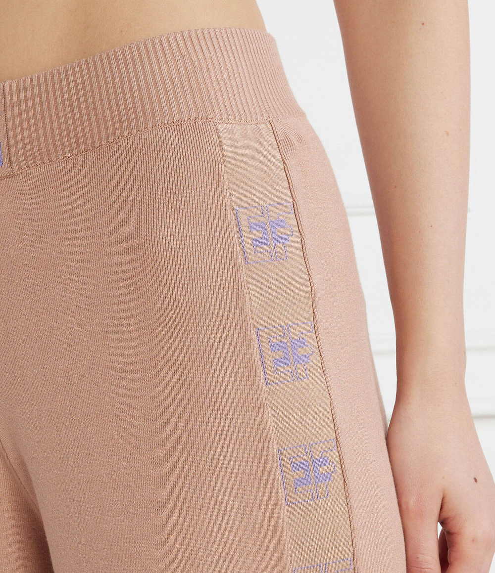 Трикотажные штаны Elisabetta Franchi - бежевый(KP55S41E2)