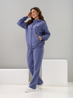 Костюм с брюками КБф-055О/серо-фиолетовый-п