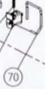 Запчасть №70 для Hybest GSR40A. Предохранительная скоба