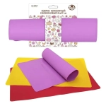 Коврик кулинарный силиконовый, 41*27 см, 3 цв