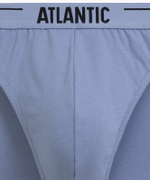 Мужские трусы слипы спорт Atlantic, набор 5 шт., хлопок, графитовые + голубые + деним + индиго + темно-зеленые, 5SMP-004