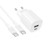 Зарядное устройство на Type-C PD20W+QC3.0 Borofone BA104A (white)