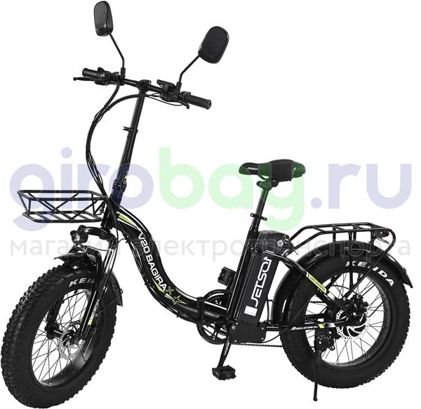 Электровелосипед Jetson V20 BAGIRA X (48v/25Ah) - Чёрный