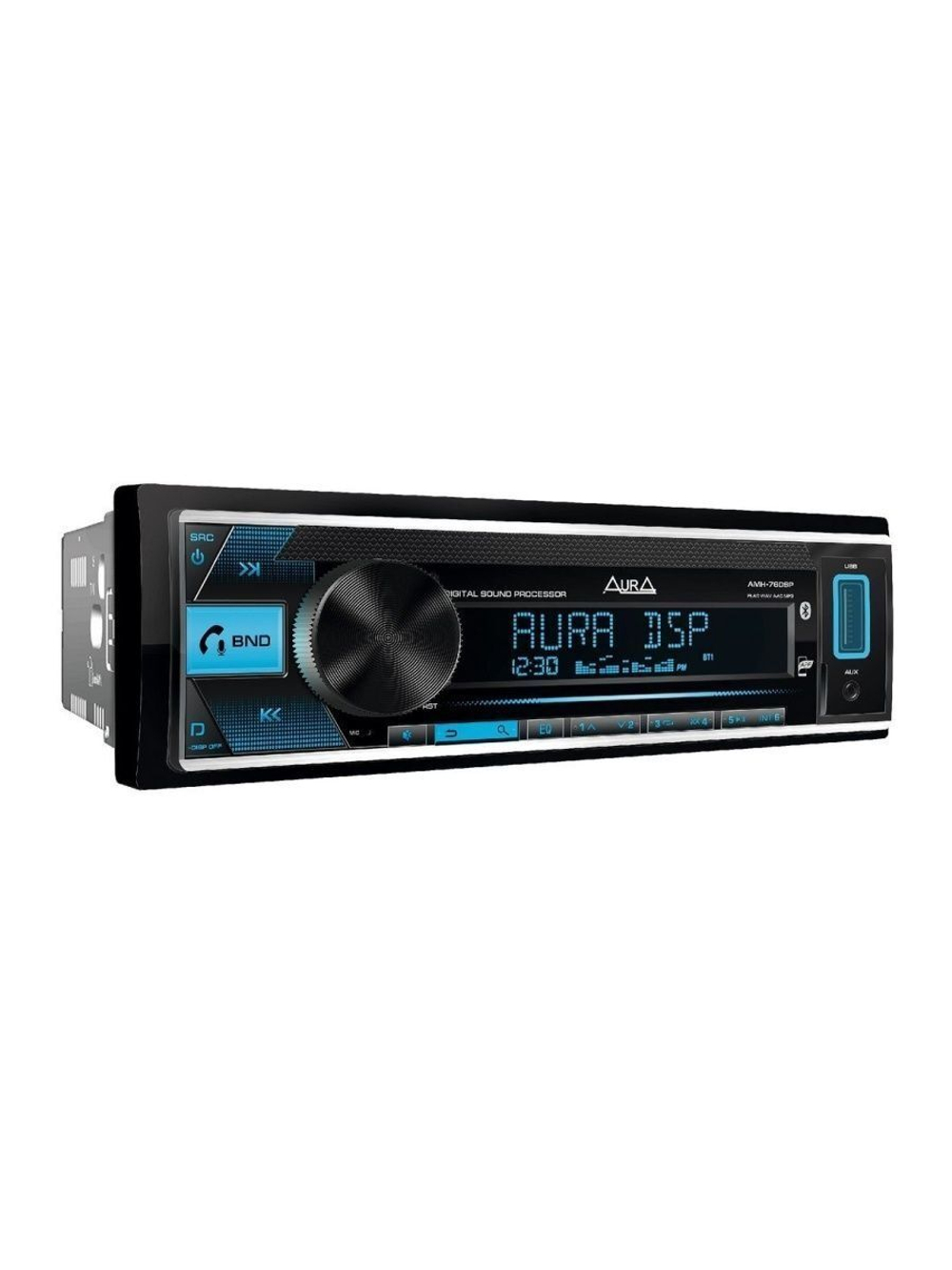 Процессорная автомагнитола с блютузом Aura AMH-76DSP ()
