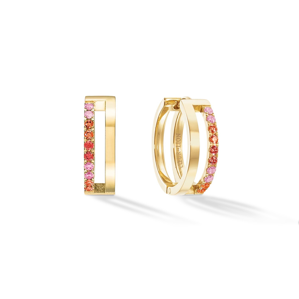 Серьги Coeur de Lion Red-Gold 0136/21-0316