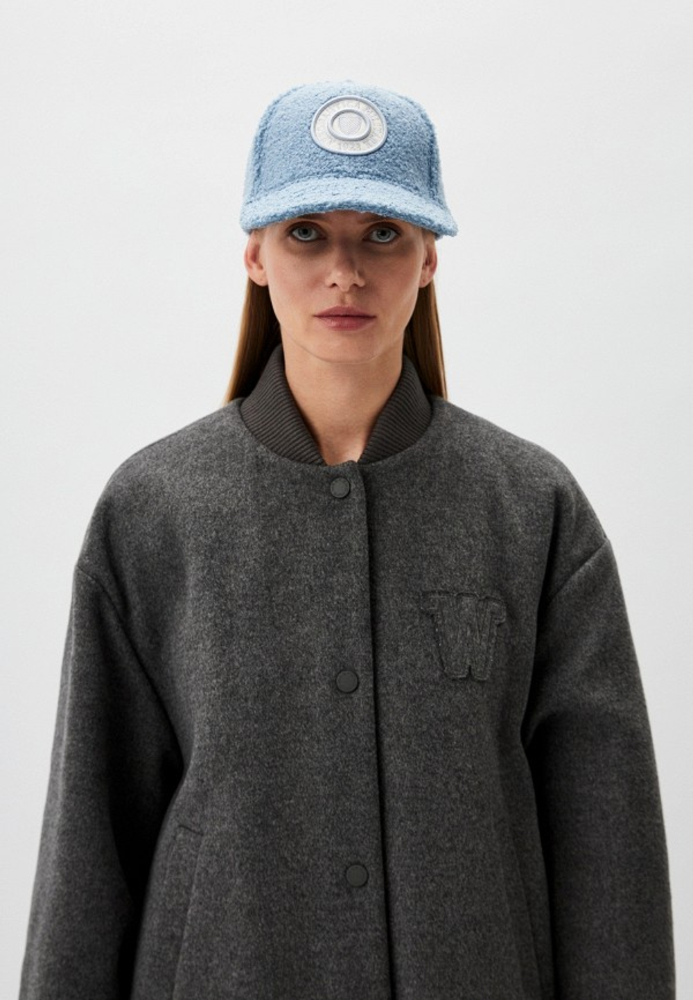 Кепка жен. Aeronautica 1195 голубой мишка