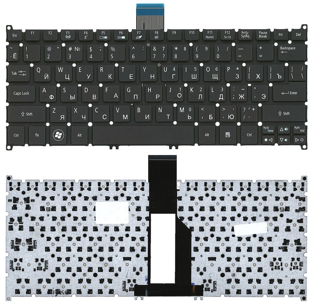 Клавиатура для ноутбука Acer Aspire S3, S5, S3-391, S3-951, S5-391, S3-951, V5-121, V5-122, V5-122P, V5-131