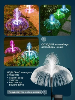 Набор уличных светильников Jellyfish на солнечной батарее 4 шт