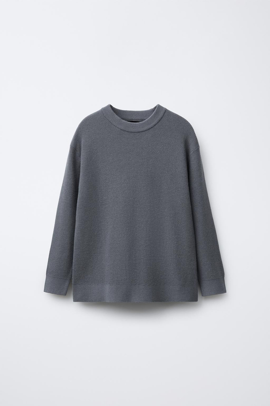 ZARA ТРИКОТАЖНЫЙ ДЖЕМПЕР, ЦЕМЕНТНЫЙ