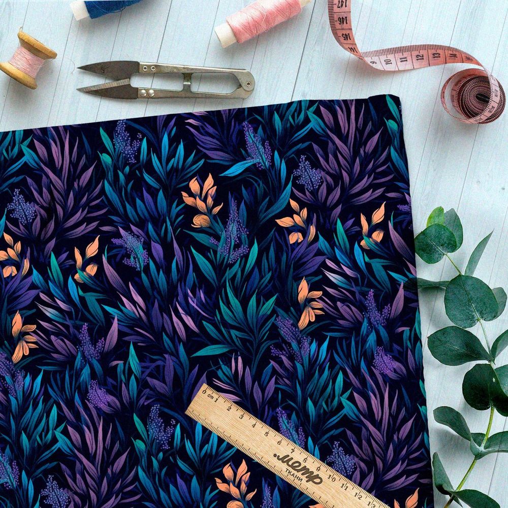 Ткань премиум дюспо таинственная трава