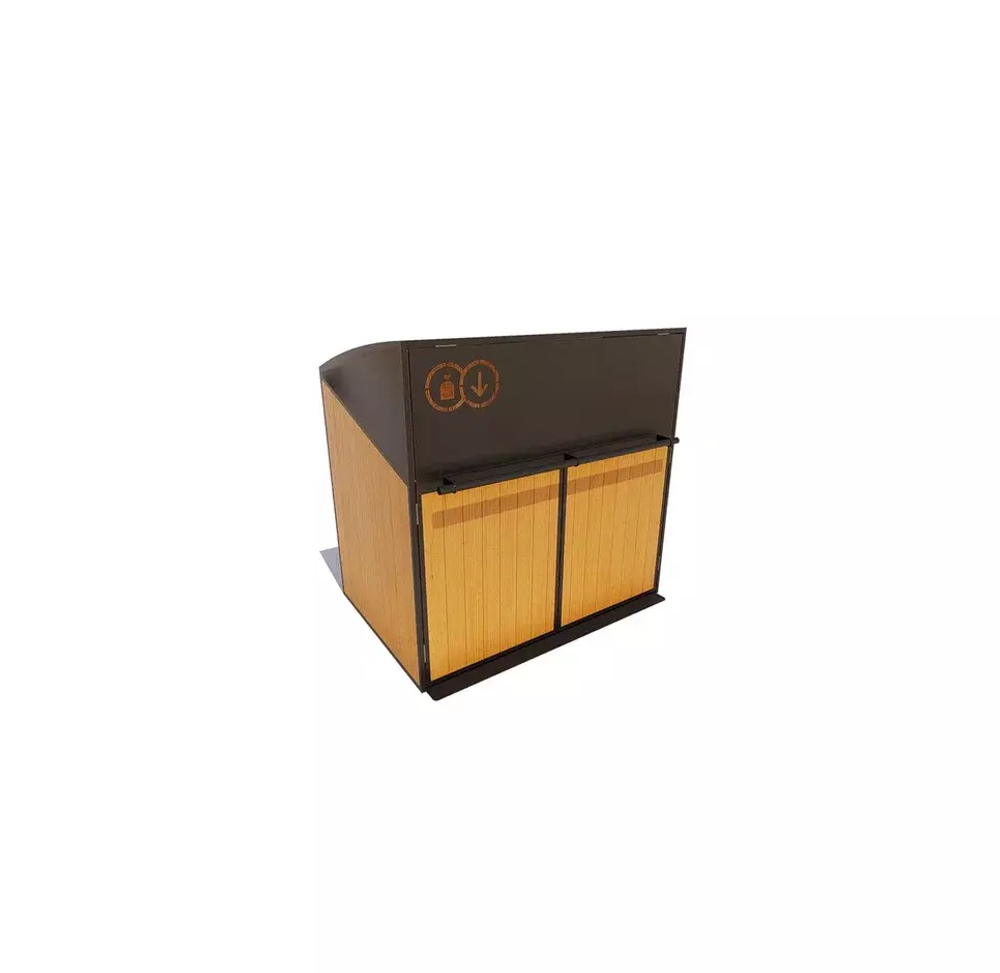 Контейнерный шкаф для ТБО «Модуль», палисандр