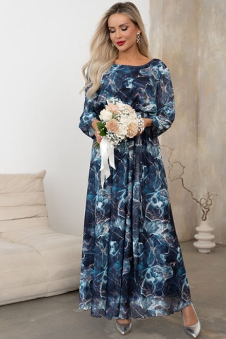 Платье Рафаэлла (синий) Р11-1233/4 Nikol