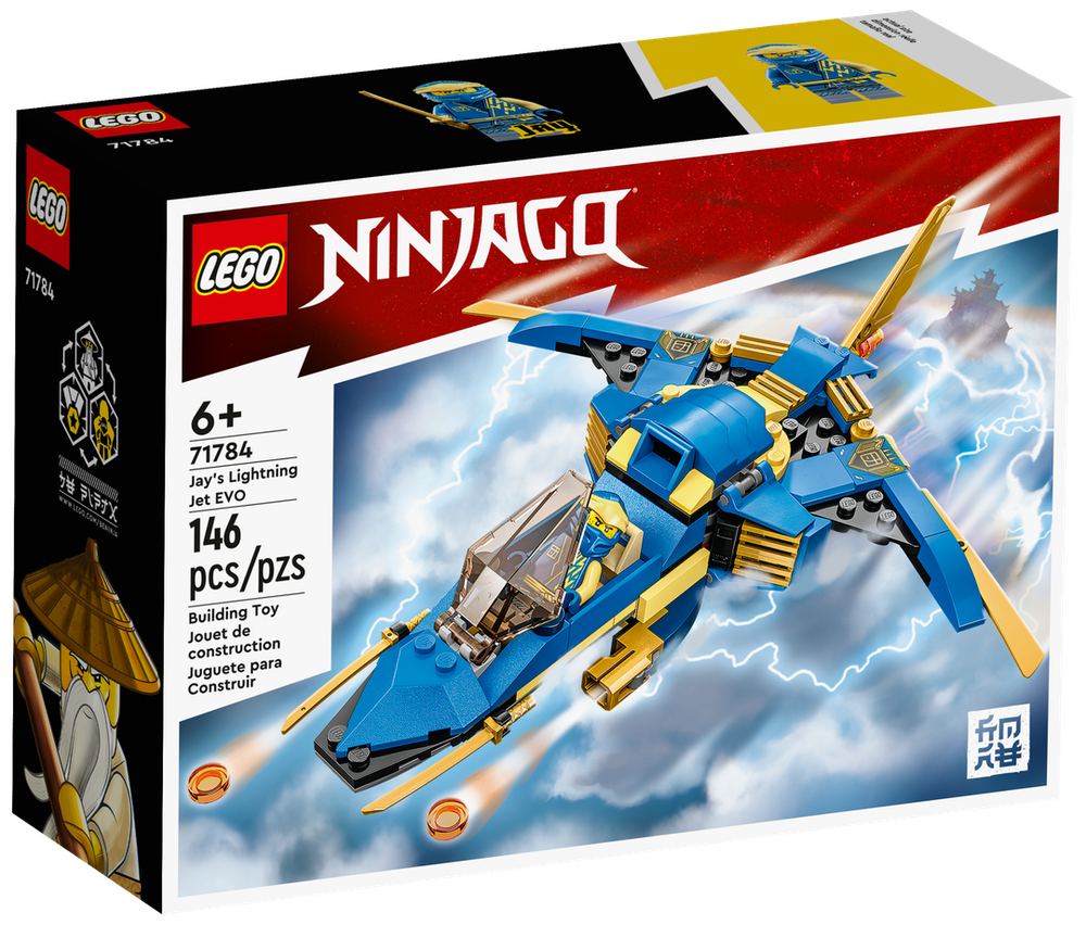 Конструктор LEGO NINJAGO 71784 Реактивный самолет Джея EVO