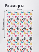 Оксфорд с принтом 2 метра №3 600 D