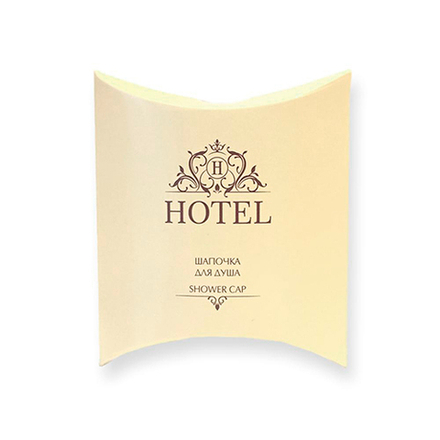 Шапочка для душа в полиэтилене "Hotel" (картон упак)/230шт