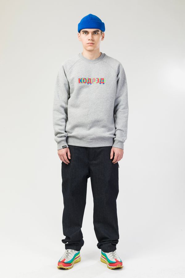 Толстовка-крюнек Firm RGB Pair Серый Меланж - фото 2