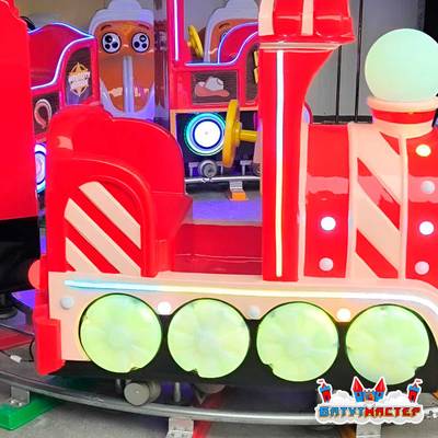 Аттракцион на рельсах «Весёлый фонарик», 4 кабинки