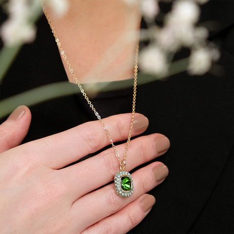 "Рашель" подвеска в золотом покрытии из коллекции "Милан" от Jenavi с замком карабин